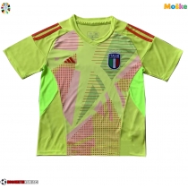 Moške Nogometnih dresov Italija Vratar Domači EP 2024 Kratki rokavi